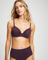 Soma / Embraceable Perfect Coverage Bra with Crochet Lace PLUM PERFECT