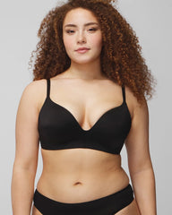 Soma / Wireless Push-Up Bra BLACK