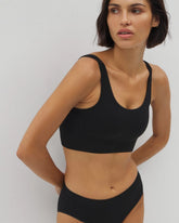 Soma / Seamless Rib Bralette BLACK