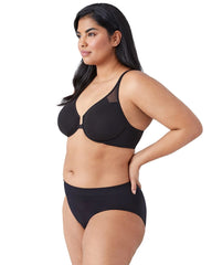 Soma / T-Back Front Close Underwire Bra BLACK