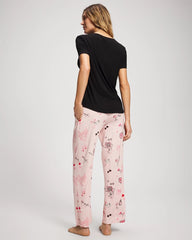 Soma / Short Sleeve + Pant Pajama Set BE MINE PRETTY PINK