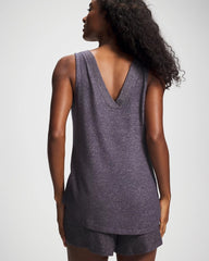 Soma / V-Neck Pajama Tank GRAY INK/PEARLED IVORY