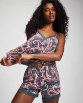 Soma / Lace-Trim Pajama Shorts IMPERIAL PAISLEY MD PET