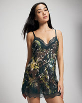 Soma / Silk Burnout Chemise FERN FANTASY DARK HARBOUR