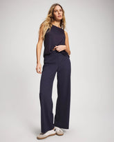 Soma / High-Waist Wide-Leg Pants DEEP INDIGO