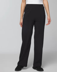 Soma / Relaxed Wide-Leg Pants BLACK