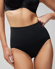Soma / High-Waist Brief Panty BLACK