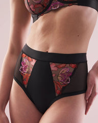 Soma / Soma's Sexiest High-Waist Cheeky Brief Panty with Embroidery MULTI