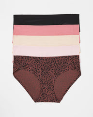 Soma / Soft Stretch Hipster Panty 5 Pack HOT SPOT MULTI PACK