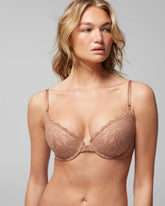 Soma / Push-Up Front-Close Bra with Lace WARM SIENNA