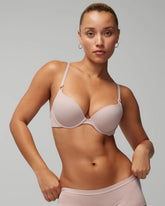 Soma / Push-Up Plunge Bra ADOBE ROSE