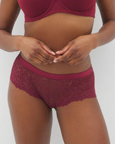 Soma / Soma Hipster Panty with Lace VELVET PLUM