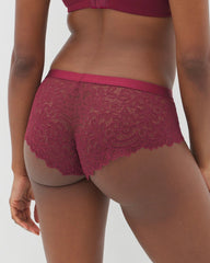 Soma / Soma Hipster Panty with Lace VELVET PLUM