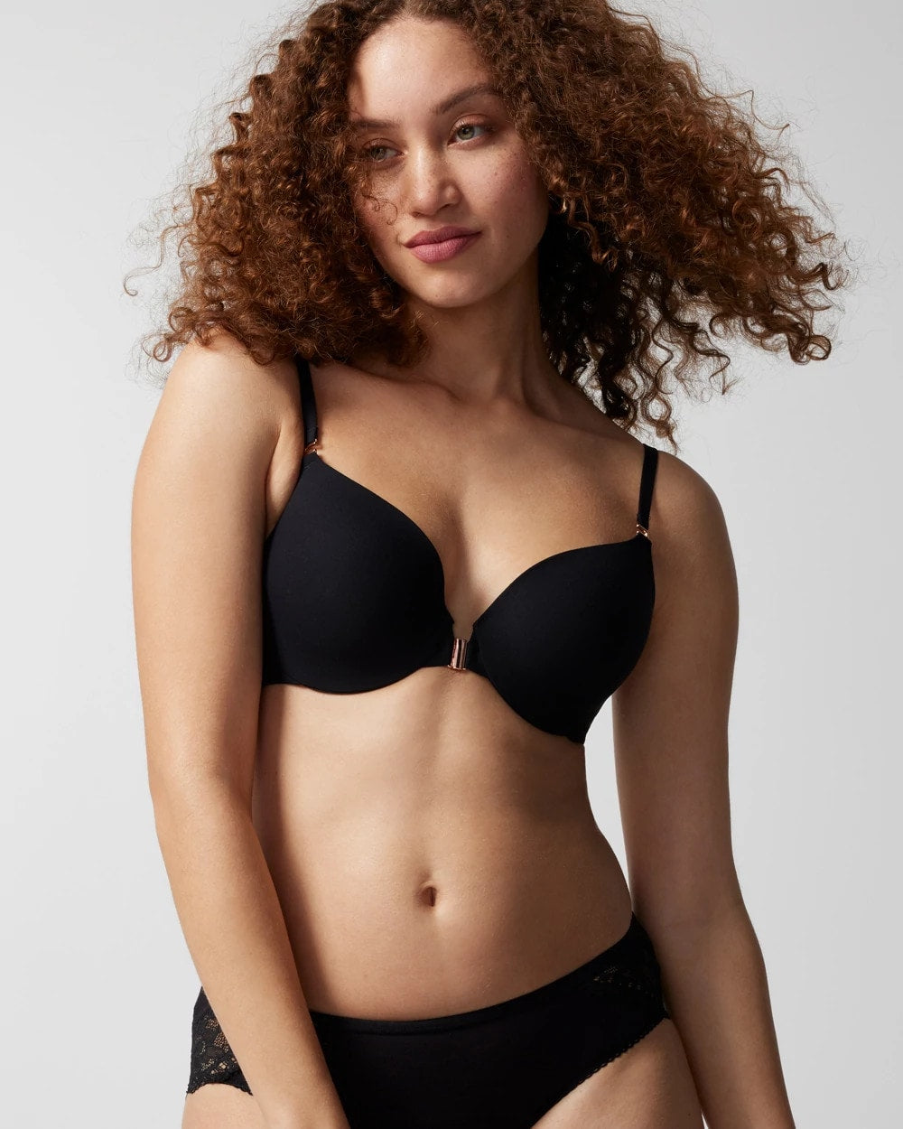 Soma / Front-Close Perfect Coverage Bra BLACK