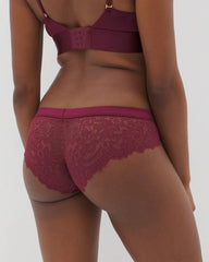 Soma / Cheeky Panty with Lace VELVET PLUM