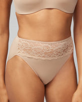 Soma / High-Leg Panty with Lace WARM AMBER