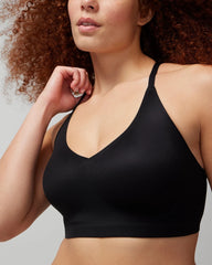 Soma / Racerback Bralette with Lace Back BLACK
