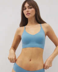 Soma / Racerback Bralette with Lace Back BLUE HEAVEN
