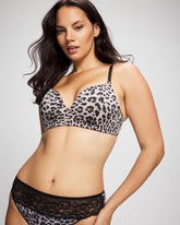 Soma / Wireless Push-Up Bra DIVINE LEOPARD MINI TAUPE