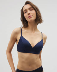 Soma / Wireless Lace Push-Up Bra NIGHTFALL NAVY