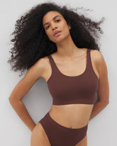 Soma / Seamless Rib Bralette MOCHA