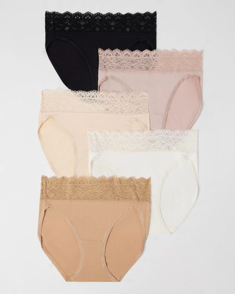 Soma / High-Leg Panty with Super Soft Enchanting Lace 5 pack BASIC MULTI PACK