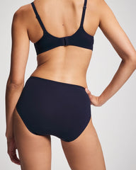 Soma / Cotton High Leg Panty NIGHTFALL NAVY