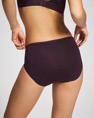 Soma / Cotton High Leg Panty PLUM PERFECT