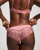 Soma / Cheeky Hipster Panty with Lace Back ANTIQUE PINK