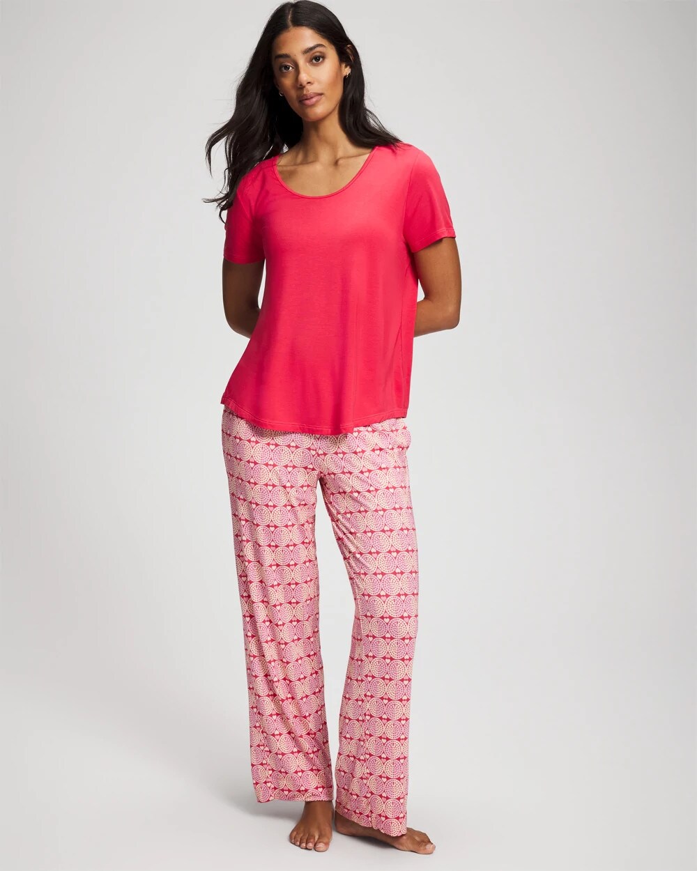 Soma / Short Sleeve + Pant Pajama Set TRUE LOVE HEARTS DESIRE