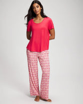 Soma / Short Sleeve + Pant Pajama Set TRUE LOVE HEARTS DESIRE