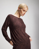 Soma / Long-Sleeve Pajama Top HOT SPOT MOCHA