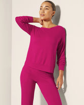 Soma / Long-Sleeve Pajama Top PINK COSMO