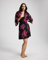 Soma / Short Robe GILDED BLOOMS MAGENTA