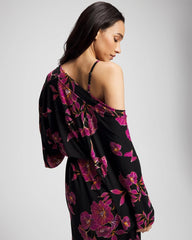 Soma / Short Robe GILDED BLOOMS MAGENTA
