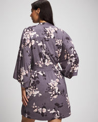 Soma / Short Robe FLORAL DREAMS GRAY