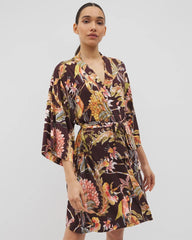 Soma / Short Robe PARROT-DISO PLUME G PLUM