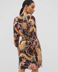 Soma / Short Robe PARROT-DISO PLUME G PLUM