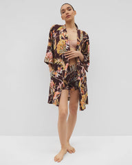 Soma / Short Robe PARROT-DISO PLUME G PLUM
