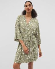 Soma / Short Robe PALMTASTIC VETIVER/CHAMP