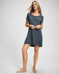 Soma / Short Sleeve Scoop Neck Sleepshirt PETROL