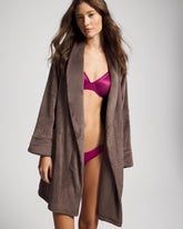 Soma / Plush Short Robe DARK TAUPE