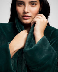 Soma / Plush Short Robe GREEN JOLIE