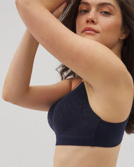 Soma / Wireless Bra with Lace NIGHTFALL NAVY