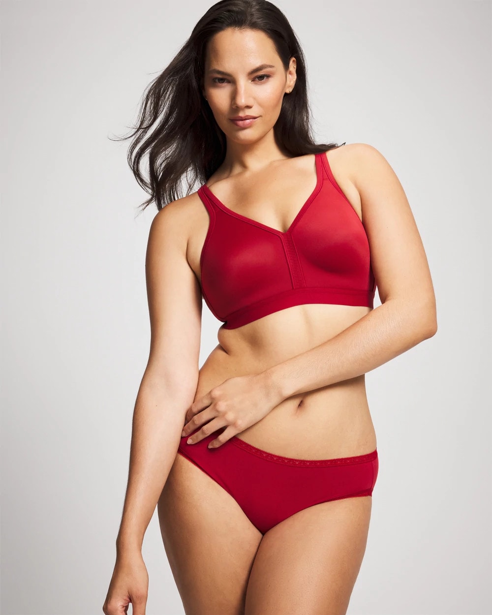 Soma / Wireless Unlined Full Coverage Bra PAINT THE TOWN RED