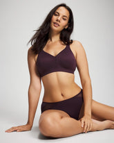 Soma / Wireless Unlined Full Coverage Bra PLUM PERFECT