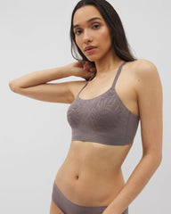 Soma / Lace Adjustable Bralette GRAY ABYSS