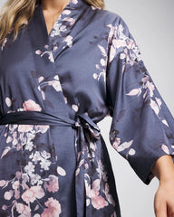Soma / Short Robe FLORAL DREAMS GRAY