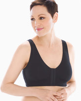 Soma / Front-Closure Post-Surgery Bra BLACK