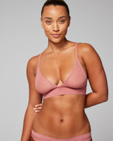Soma / Triangle Mesh Bralette CLAY ROSE